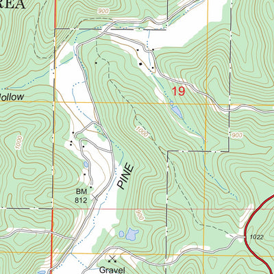 US Forest Service - Topo Bartlett, MO FSTopo Legacy digital map