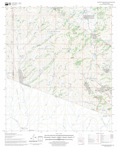 US Forest Service - Topo Bartlett Mountain, AZ FSTopo Legacy digital map