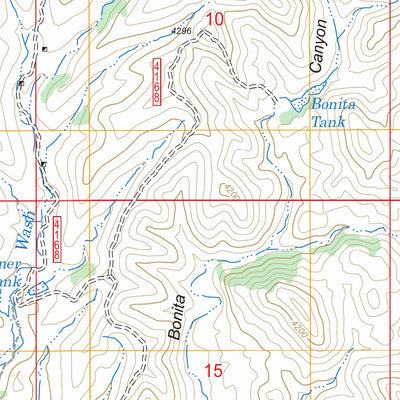 US Forest Service - Topo Bartlett Mountain, AZ FSTopo Legacy digital map