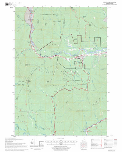 US Forest Service - Topo Bartlett, NH FSTopo Legacy digital map