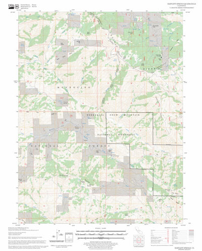 US Forest Service - Topo Bartlett Springs, CA FSTopo Legacy digital map
