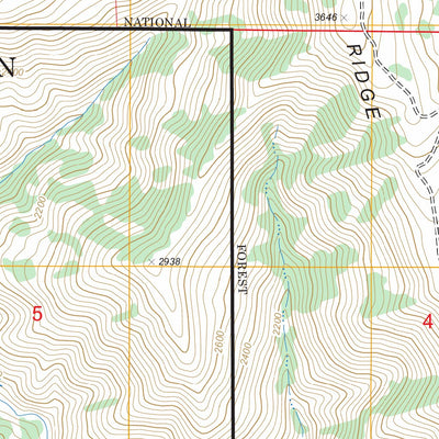 US Forest Service - Topo Bartlett Springs, CA FSTopo Legacy digital map