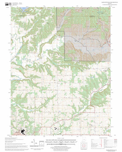 US Forest Service - Topo Bartlettsville, IN FSTopo Legacy digital map