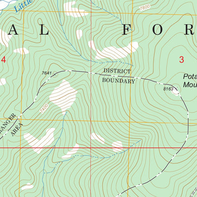 US Forest Service - Topo Basin Butte, ID FSTopo Legacy digital map