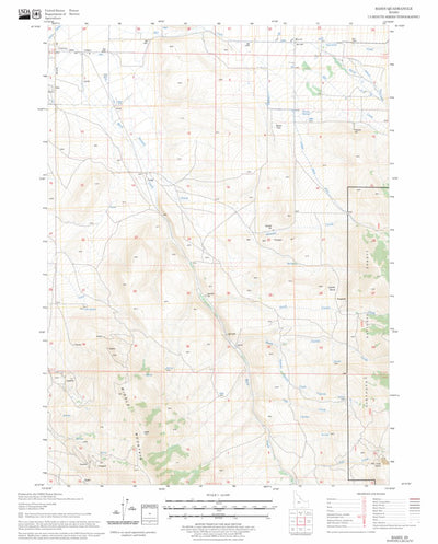 US Forest Service - Topo Basin, ID FSTopo Legacy digital map