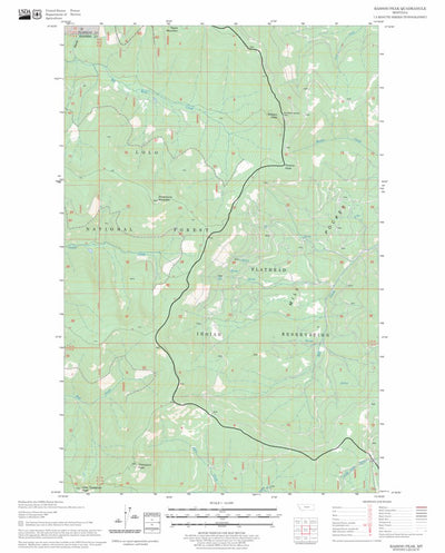 US Forest Service - Topo Bassoo Peak, MT FSTopo Legacy digital map
