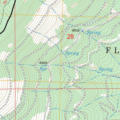 US Forest Service - Topo Bassoo Peak, MT FSTopo Legacy digital map