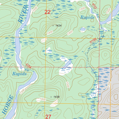 US Forest Service - Topo Basswood Lake West, MN FSTopo Legacy digital map