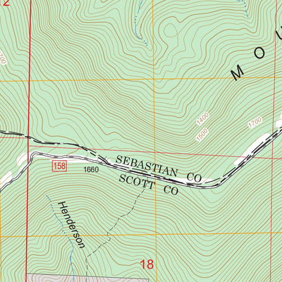 US Forest Service - Topo Bates, AR - OK FSTopo Legacy digital map