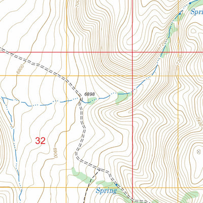 US Forest Service - Topo Bates Mountain, NV FSTopo Legacy digital map