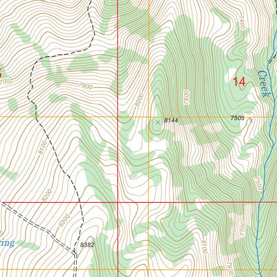 US Forest Service - Topo Bates Mountain, NV FSTopo Legacy digital map