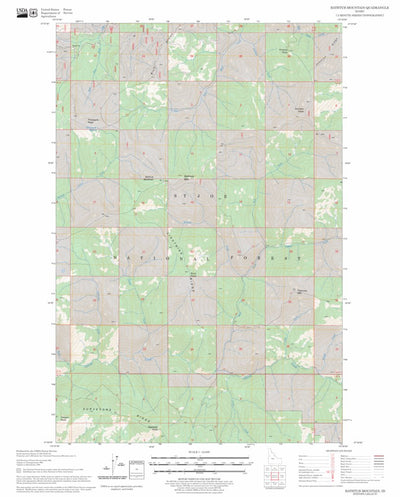 US Forest Service - Topo Bathtub Mountain, ID FSTopo Legacy digital map