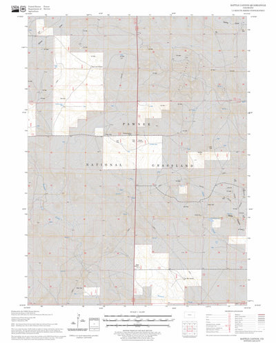 US Forest Service - Topo Battle Canyon, CO FSTopo Legacy digital map
