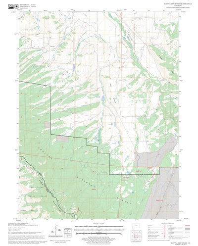 US Forest Service - Topo Battle Mountain, CO FSTopo Legacy digital map