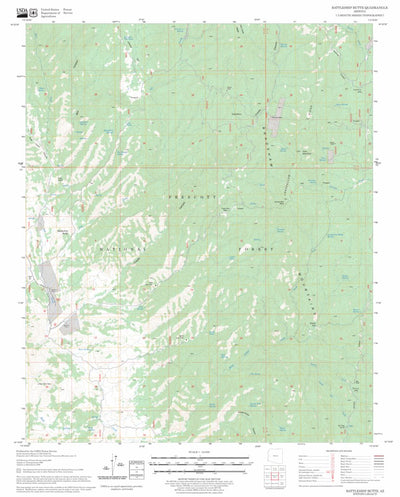 US Forest Service - Topo Battleship Butte, AZ FSTopo Legacy digital map