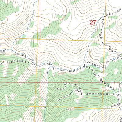 US Forest Service - Topo Baugh Creek SW, ID FSTopo Legacy digital map
