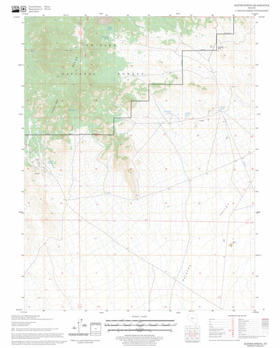 US Forest Service - Topo Baxter Spring, NV FSTopo Legacy digital map