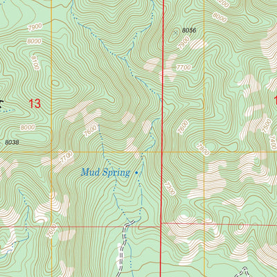 US Forest Service - Topo Baxter Spring, NV FSTopo Legacy digital map