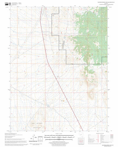 US Forest Service - Topo Baxter Spring NW, NV FSTopo Legacy digital map