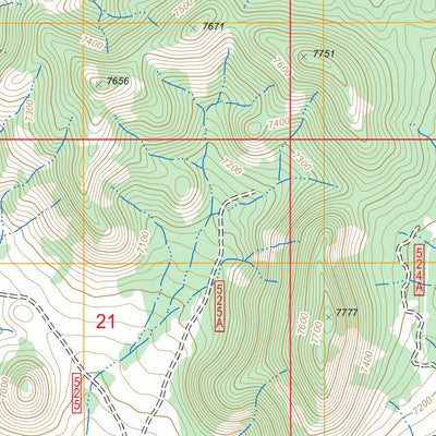 US Forest Service - Topo Baxter Spring NW, NV FSTopo Legacy digital map