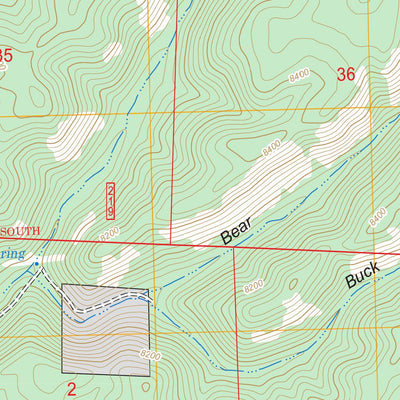US Forest Service - Topo Bay Buck Peaks, NM FSTopo Legacy digital map