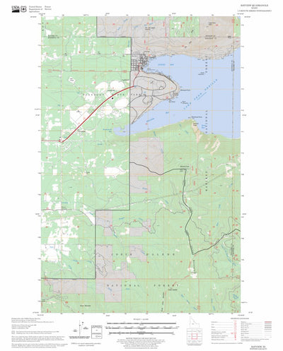 US Forest Service - Topo Bayview, ID FSTopo Legacy digital map