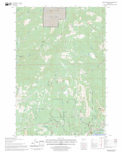 US Forest Service - Topo Beacon Rock, WA FSTopo Legacy digital map