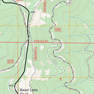 US Forest Service - Topo Bead Lake, WA - ID FSTopo Legacy digital map