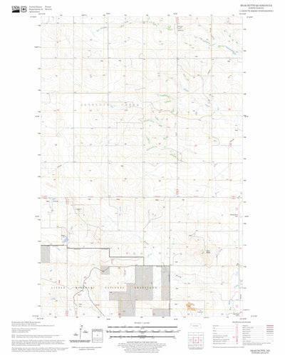 US Forest Service - Topo Bear Butte, ND FSTopo Legacy digital map