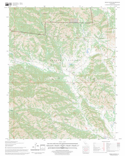 US Forest Service - Topo Bear Canyon, CA FSTopo Legacy digital map