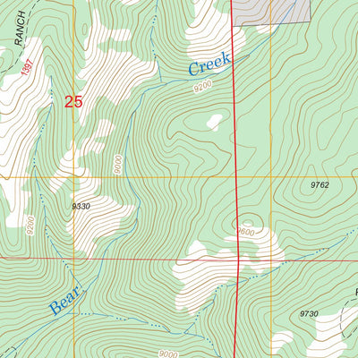 US Forest Service - Topo Bear Creek, CO FSTopo Legacy digital map