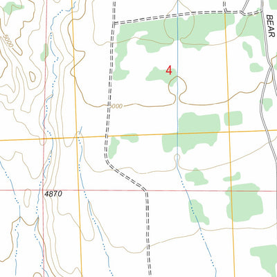 US Forest Service - Topo Bear Creek Ranch, WY FSTopo Legacy digital map