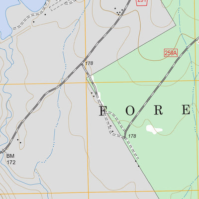 US Forest Service - Topo Bear Creek, TX FSTopo Legacy digital map