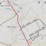 US Forest Service - Topo Bear Creek, TX FSTopo Legacy digital map