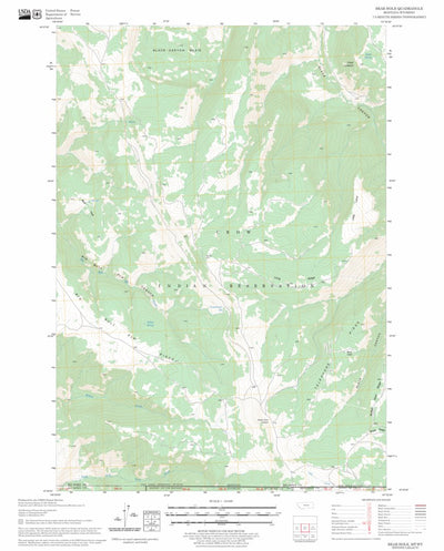US Forest Service - Topo Bear Hole, MT - WY FSTopo Legacy digital map
