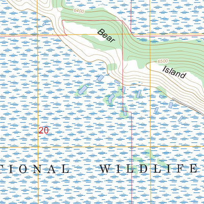 US Forest Service - Topo Bear Island, ID FSTopo Legacy digital map