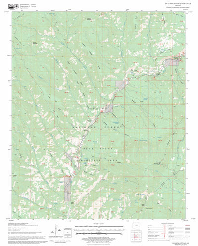 US Forest Service - Topo Bear Mountain, AZ FSTopo Legacy digital map