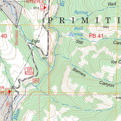 US Forest Service - Topo Bear Mountain, AZ FSTopo Legacy digital map