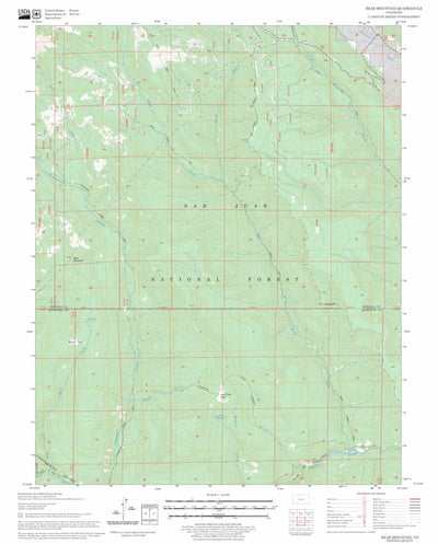 US Forest Service - Topo Bear Mountain, CO FSTopo Legacy digital map