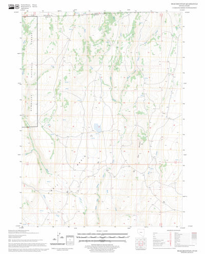 US Forest Service - Topo Bear Mountain, NV - ID FSTopo Legacy digital map