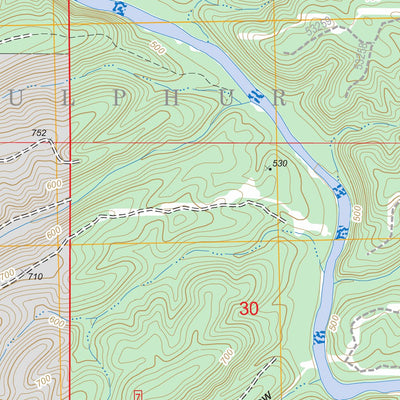 US Forest Service - Topo Bear Mountain, OK FSTopo Legacy digital map
