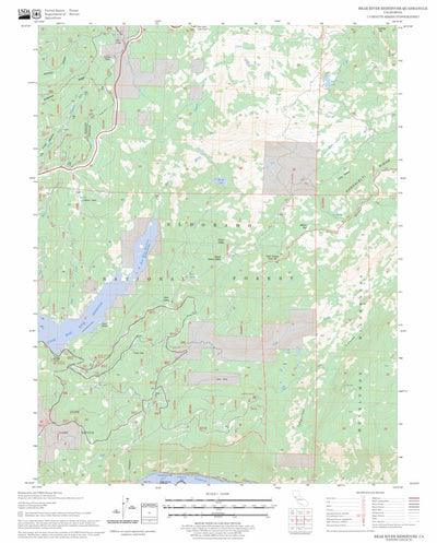 US Forest Service - Topo Bear River Reservoir, CA FSTopo Legacy digital map