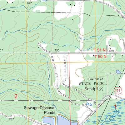 US Forest Service - Topo Bear Town, MI FSTopo Legacy digital map