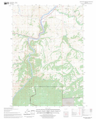 US Forest Service - Topo Bear Trap Creek, MT FSTopo Legacy digital map