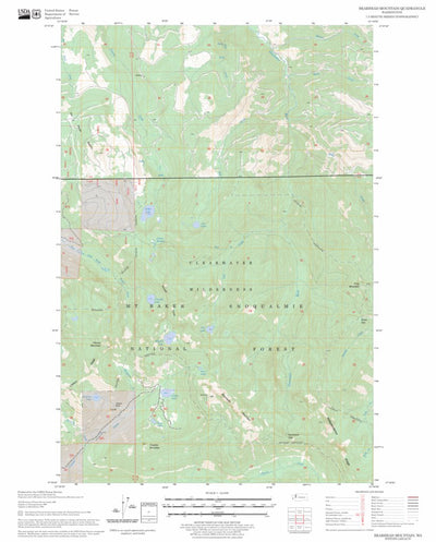 US Forest Service - Topo Bearhead Mountain, WA FSTopo Legacy digital map