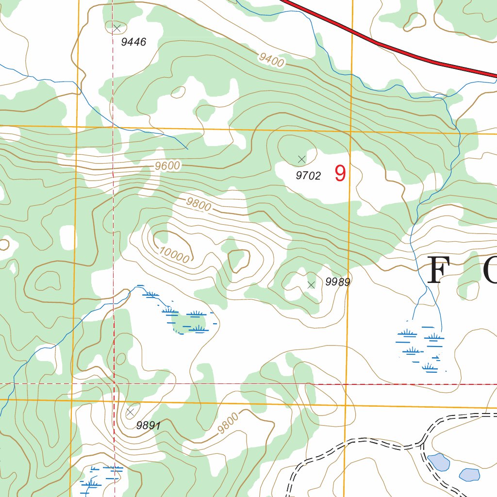 Beartooth Butte, WY - MT FSTopo Legacy Map by US Forest Service - Topo ...
