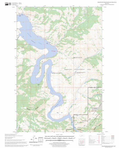 US Forest Service - Topo Beartooth Mountain, MT FSTopo Legacy digital map