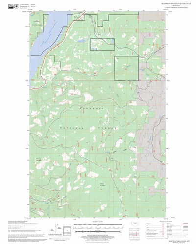 US Forest Service - Topo Beartrap Mountain, MT FSTopo Legacy digital map