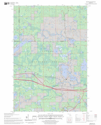 US Forest Service - Topo Beaton, MI FSTopo Legacy digital map