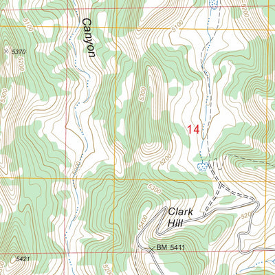 US Forest Service - Topo Beaty Canyon, CO FSTopo Legacy digital map